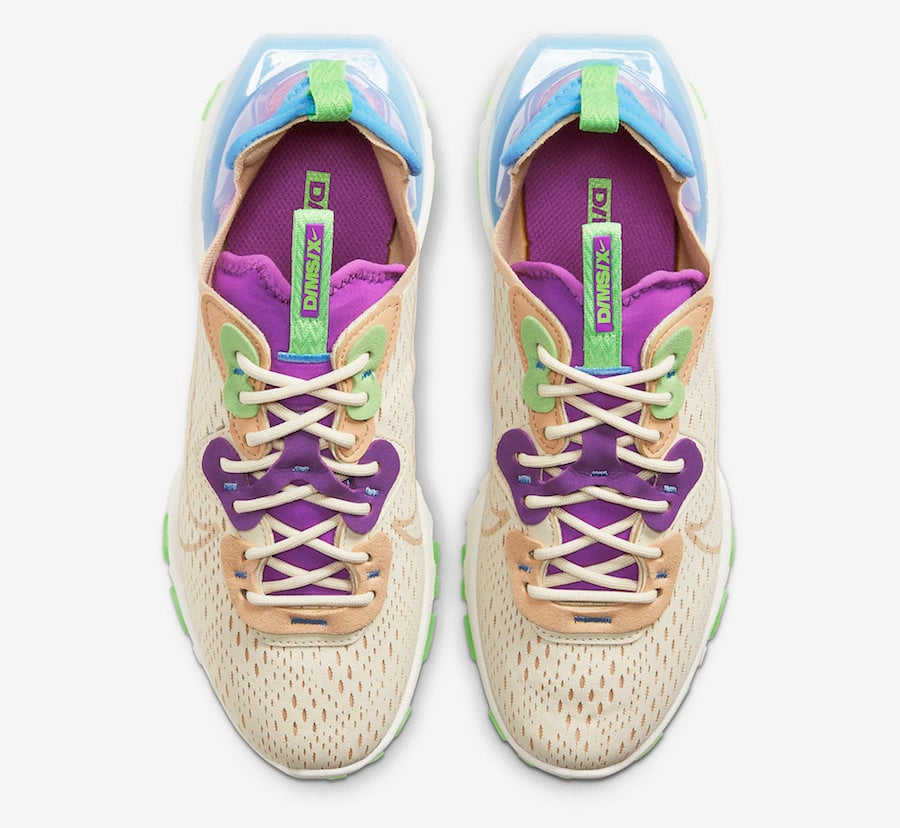 Nike React Vision Tan Green Purple Blue CI7523-200 Release Date Info