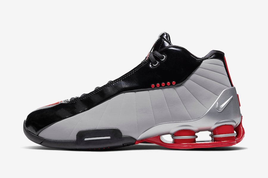 Nike Shox BB4 Black Metallic Silver Red AT7843-003 Release Date Info