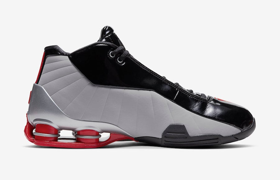 Nike Shox BB4 Black Metallic Silver Red AT7843-003 Release Date Info