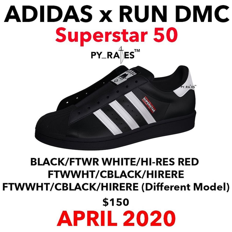 Run DMC adidas Superstar 50th Anniversary Release Date Info