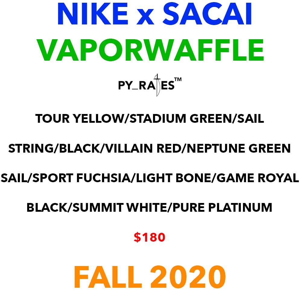 Sacai Nike VaporWaffle Release Date