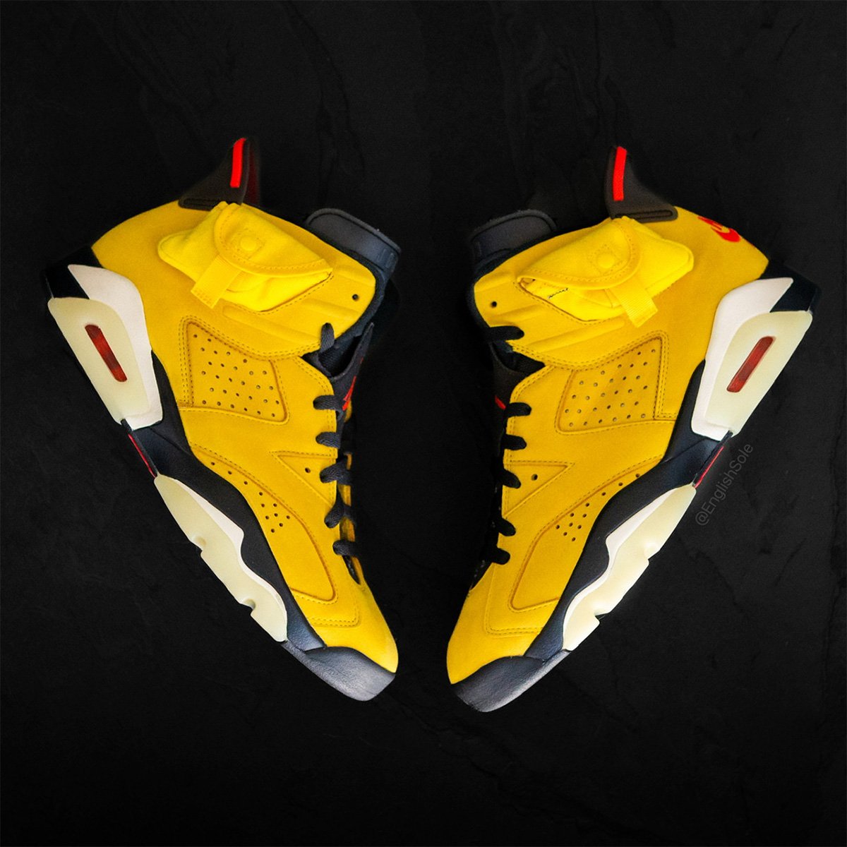 Travis Scott Air Jordan 6 Yellow Friends and Family