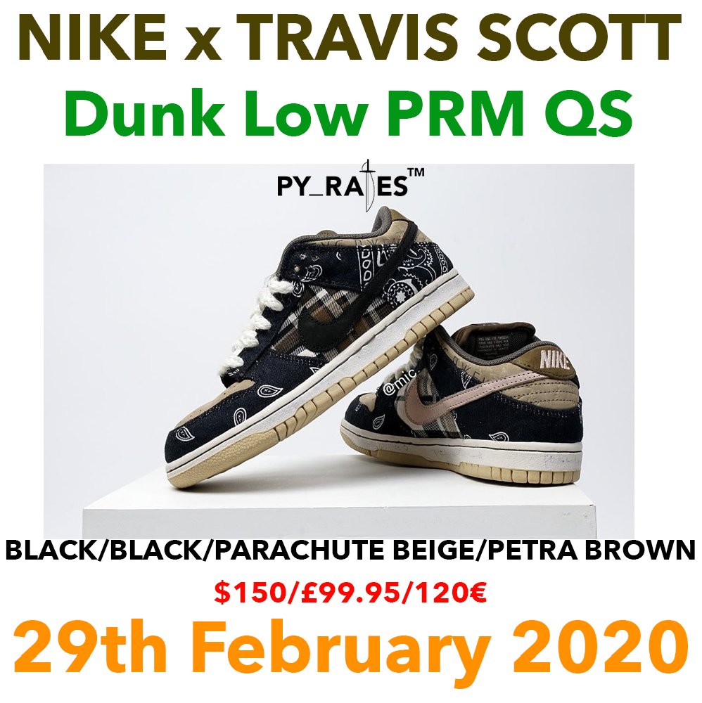 Travis Scott x Nike SB Dunk Low PRM QS
