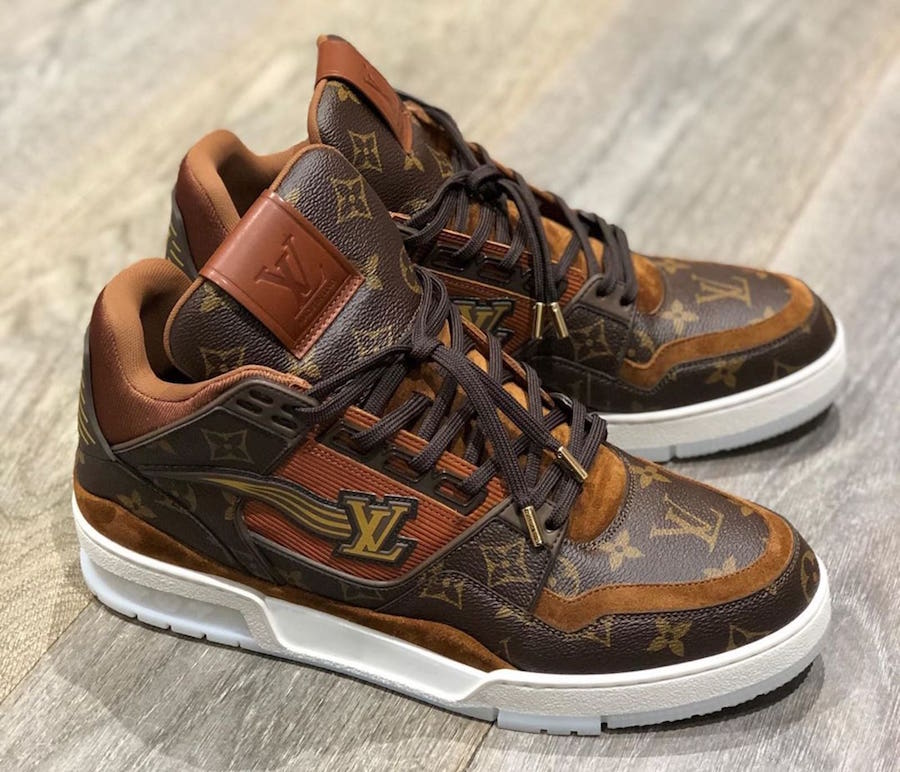 louis vuitton time out sneakers on feet