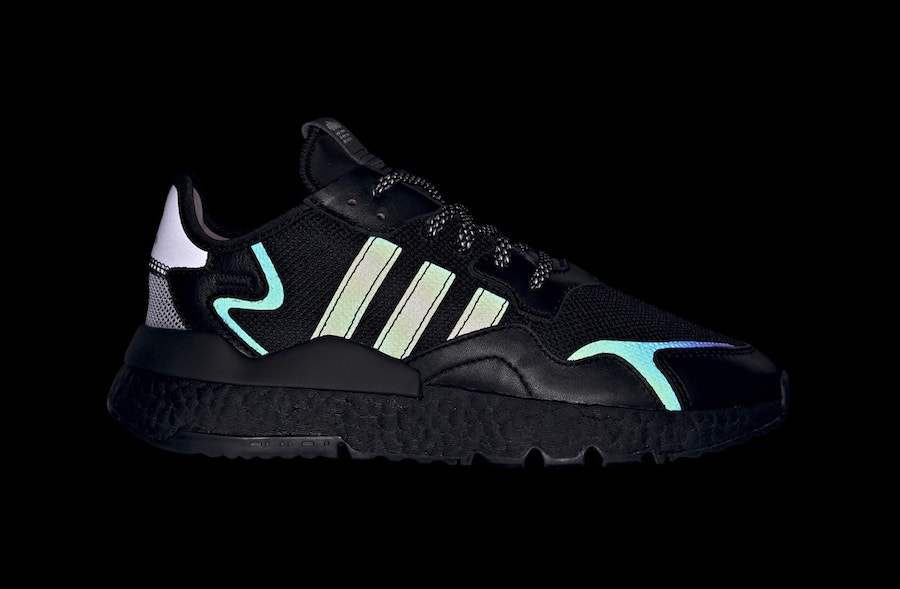 adidas Nite Jogger in Black and True Pink with Xeno