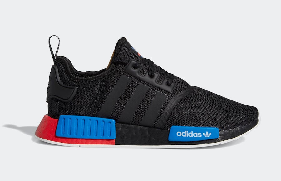 adidas NMD R1 Core Black Lush Red 