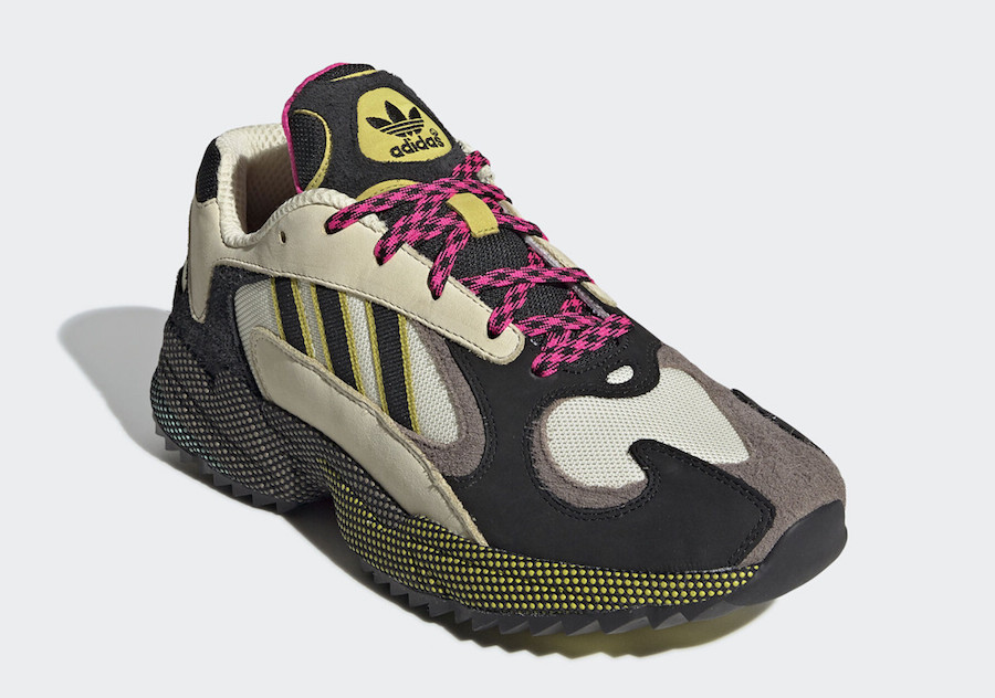 adidas Yung-1 Trail Khaki Black Yellow Pink EF5338 Release Date Info