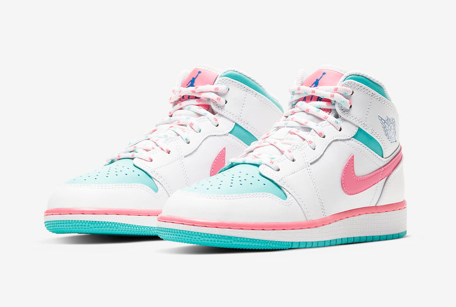 Air Jordan GS Digital Pink Aurora Green 555112-102 Date Info SneakerFiles