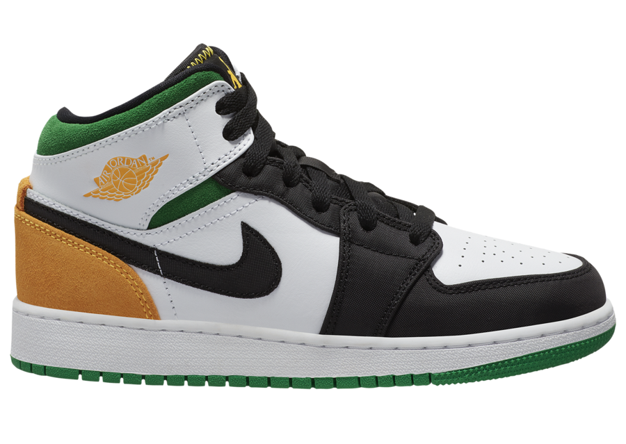 green yellow black jordan 1