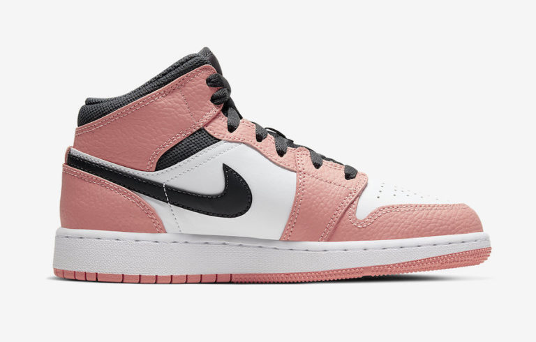 nike jordan 1 mid pink quartz gs