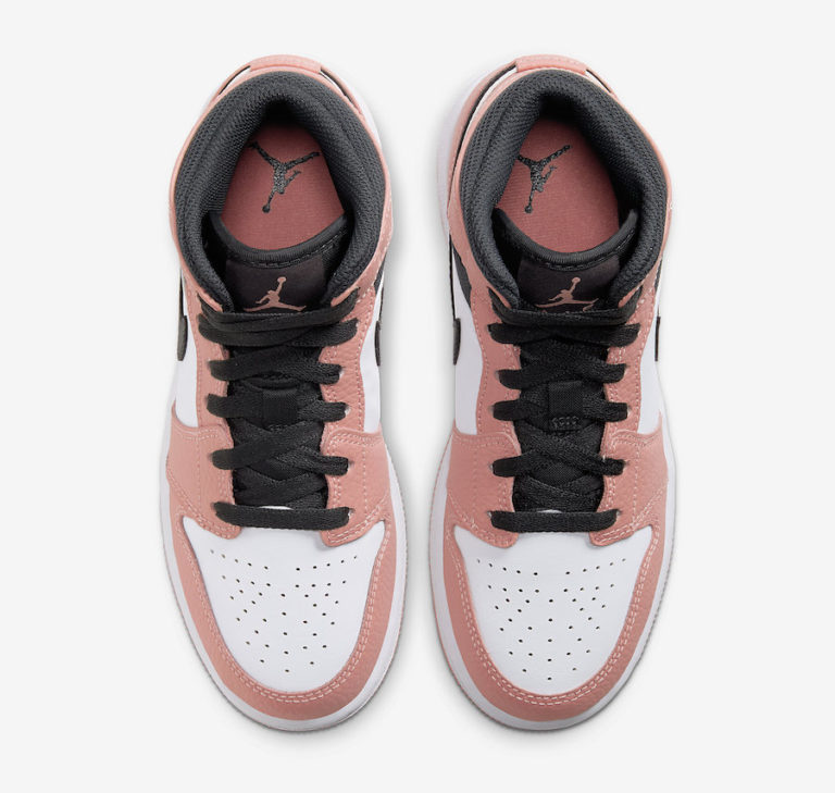 nike jordan 1 mid pink quartz gs