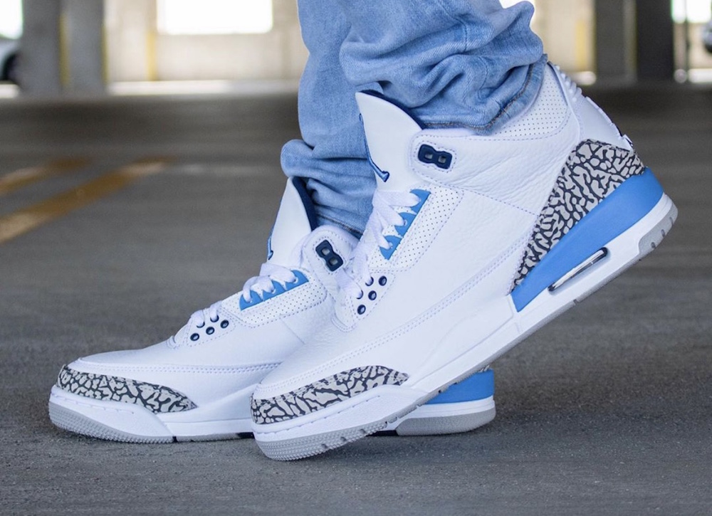 unc jordan 3s