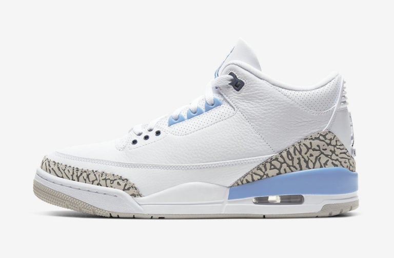 jordan 3 unc 2020