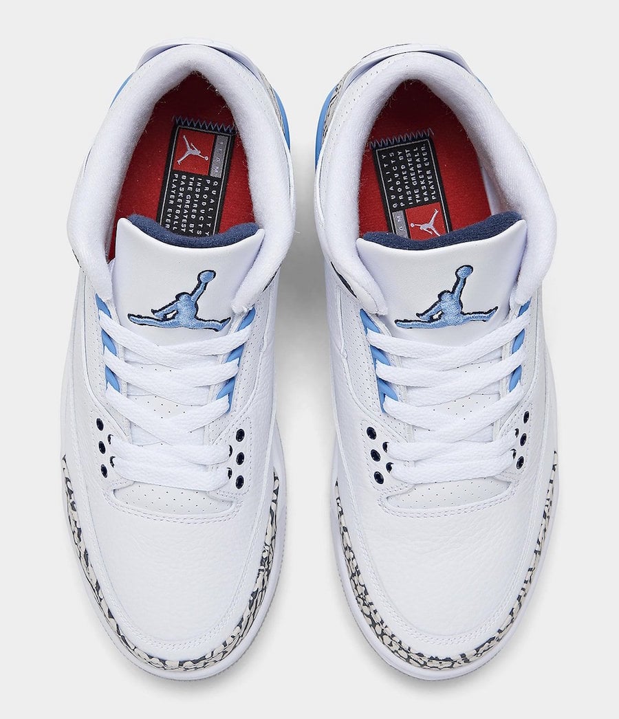 jordan 3 unc 2020