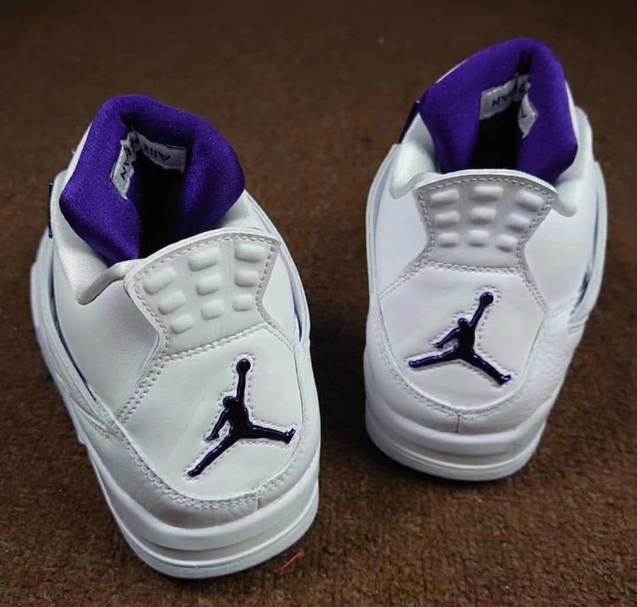 jordan 4 court purple on feet
