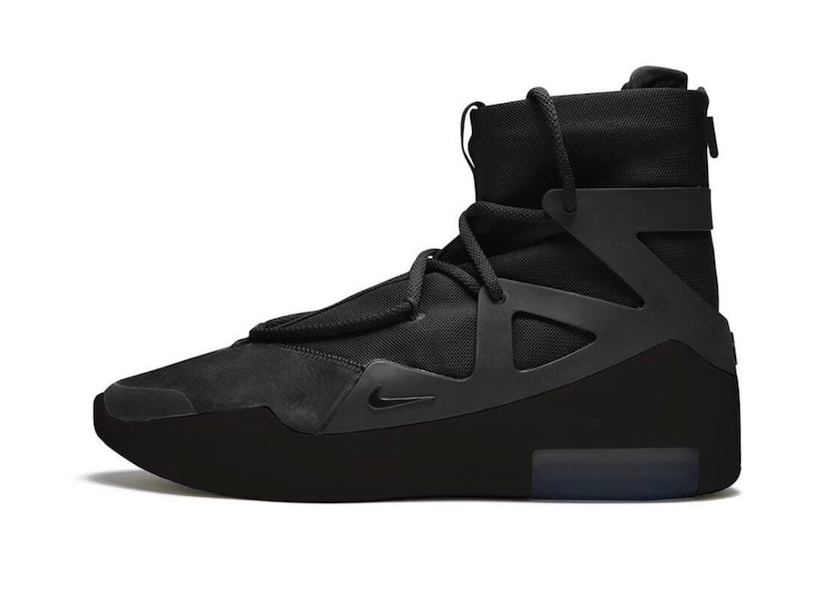 Nike Air Fear of God 1 Triple Black Release Date Info