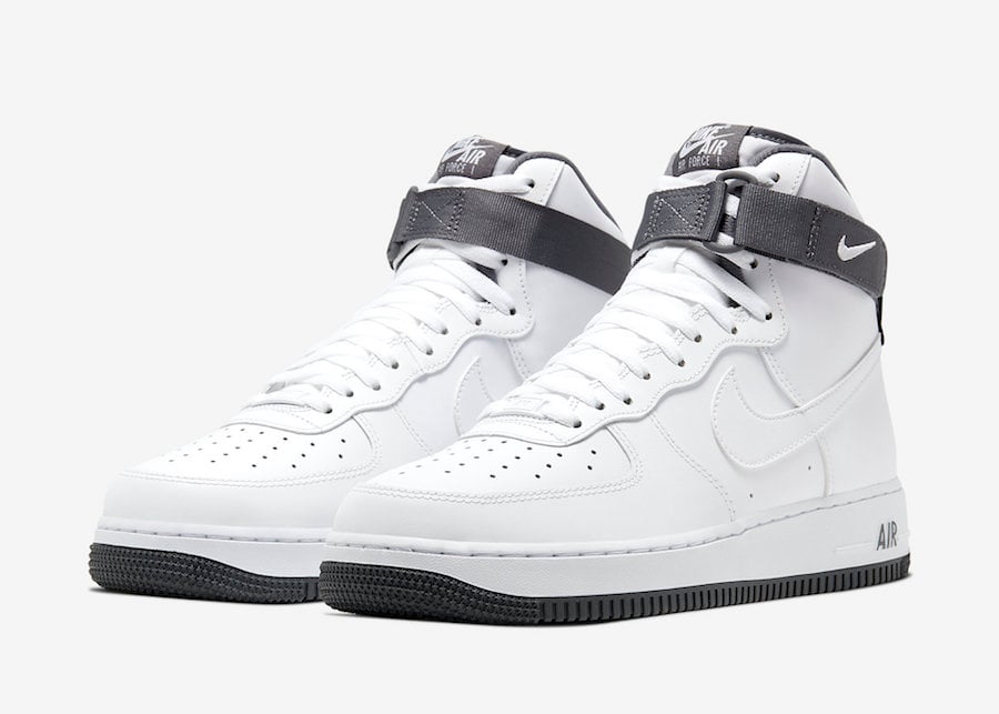 Nike Air Force 1 High ’07 ‘White Charcoal’ Available Now