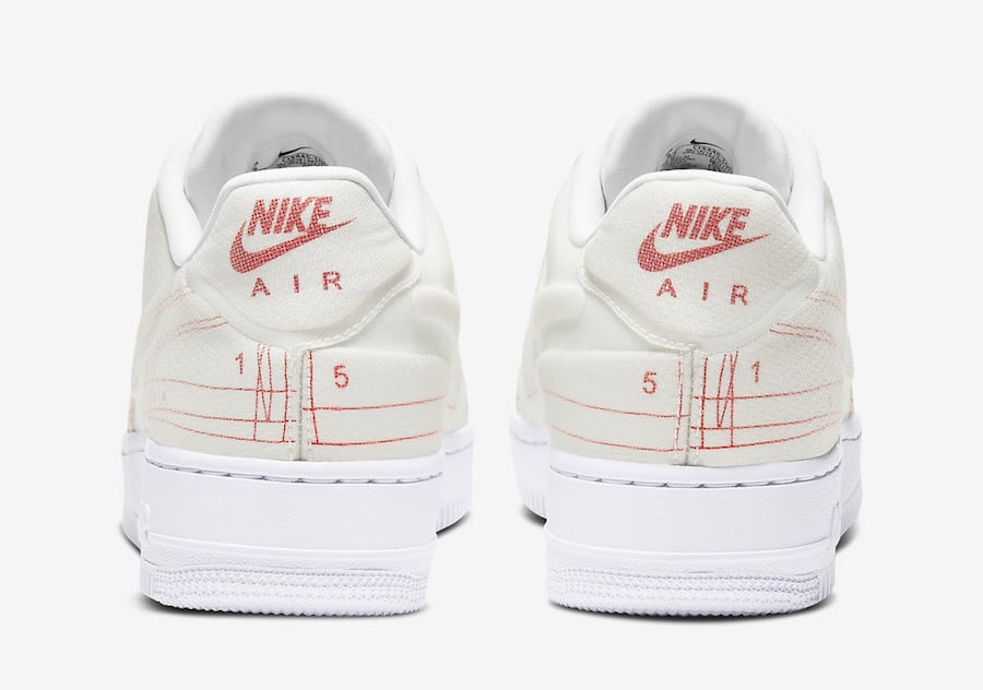 nike air force 1 07 lx white university red