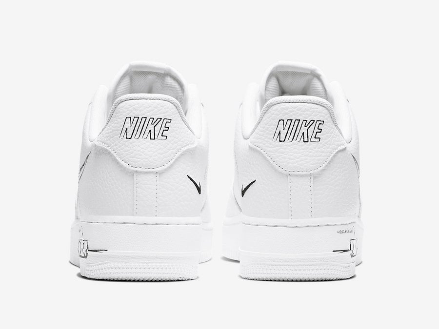 Nike Air Force 1 Low Sketch White Black CW7581-101 Release Date Info