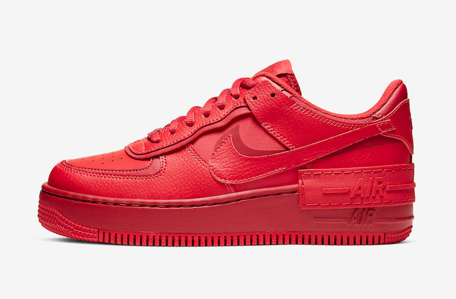 Nike Air Force 1 Shadow University Red CU3012-661 Release Date Info