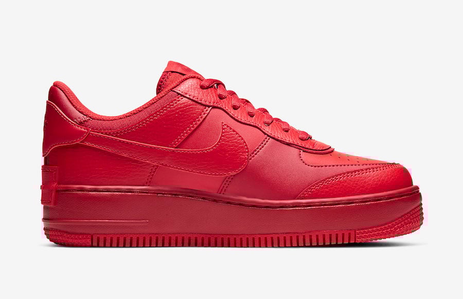 Nike Air Force 1 Shadow University Red CU3012-661 Release Date Info