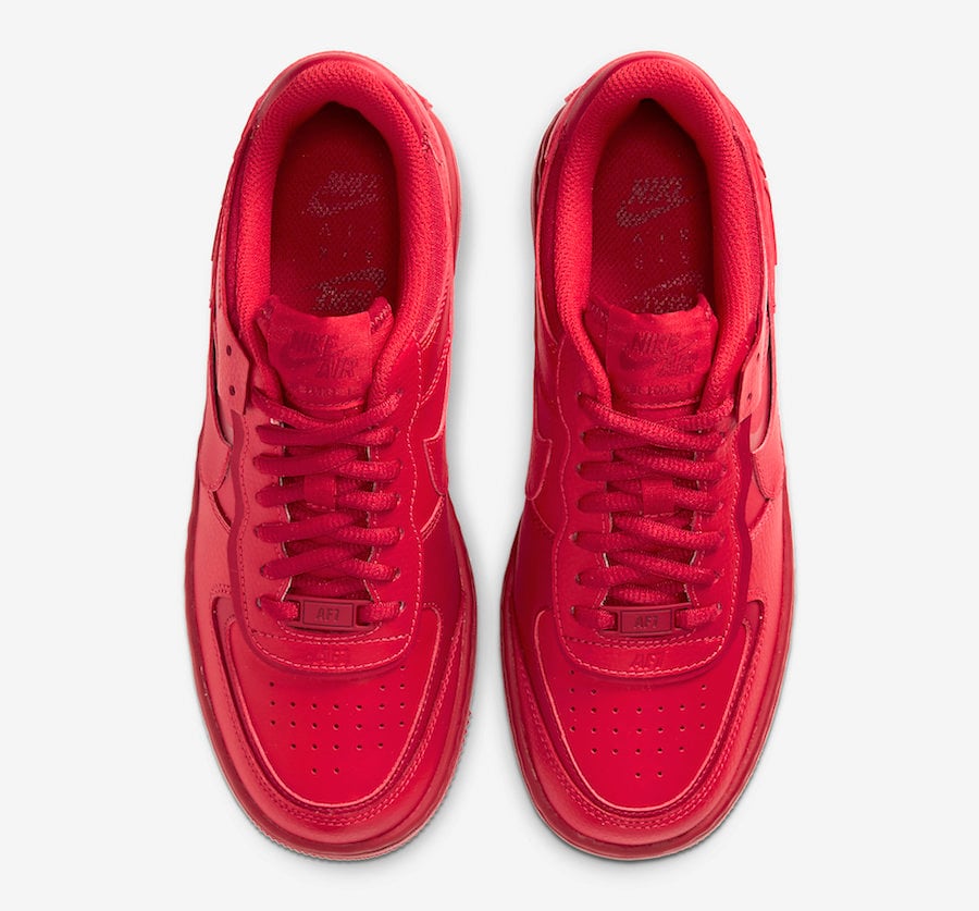 Nike Air Force 1 Shadow University Red CU3012-661 Release Date Info