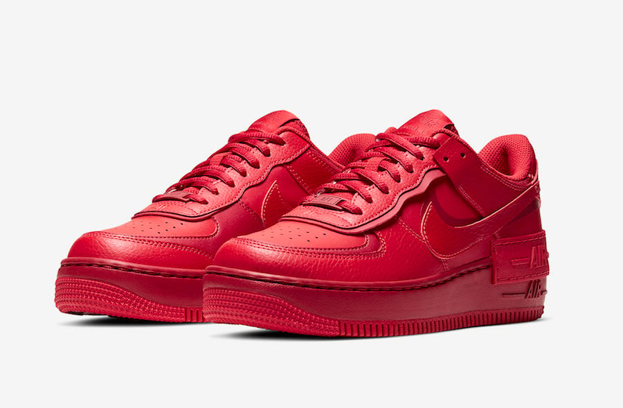 Nike Air Force 1 Shadow University Red CU3012-661 Release Date Info