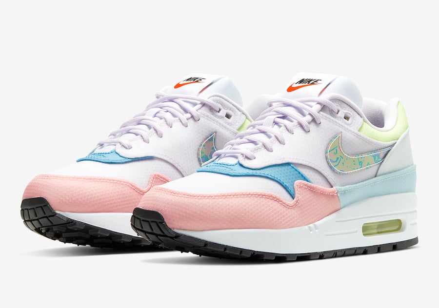 Nike Air Max 1 with Pastel Shades and an Iridescent Swoosh