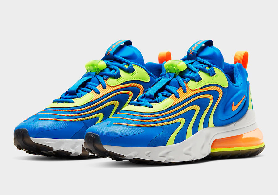 Nike Air Max 270 React ENG in Blue and Volt Coming Soon