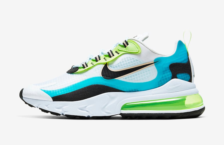 Nike Air Max 270 React Oracle Aqua CJ0579-001 Release Date Info