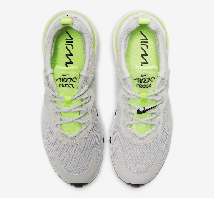 Nike Air Max 270 React Vast Grey Ghost Green CU3447-001 Release Date Info