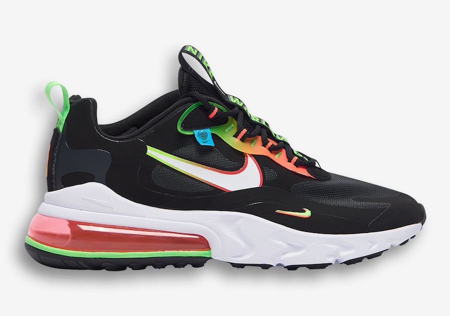 Nike Air Max 270 React Worldwide Black CK6457-001 Release Date Info