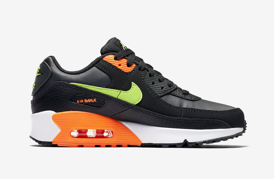 Nike Air Max 90 Black Orange Volt CV9643-001 Release Date Info