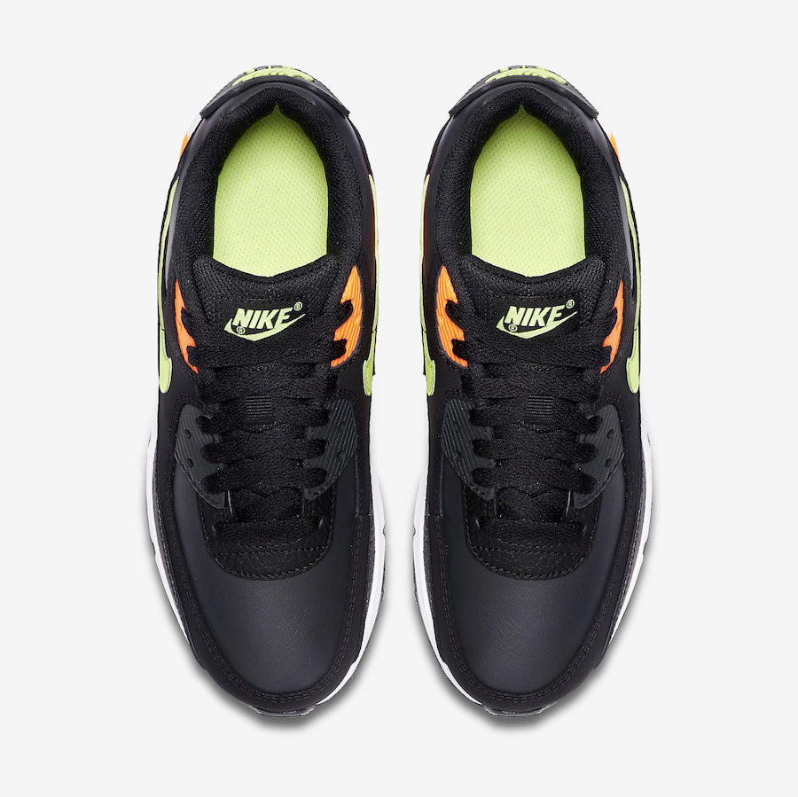 Nike Air Max 90 Black Orange Volt CV9643-001 Release Date Info