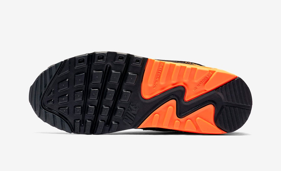 Nike Air Max 90 Black Orange Volt CV9643-001 Release Date Info