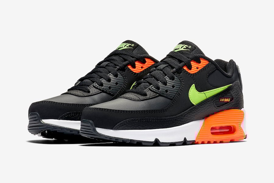 Nike Air Max 90 Black Orange Volt CV9643-001 Release Date Info Nike Air Max 90 Black Orange Volt CV9643-001 Release Date Info