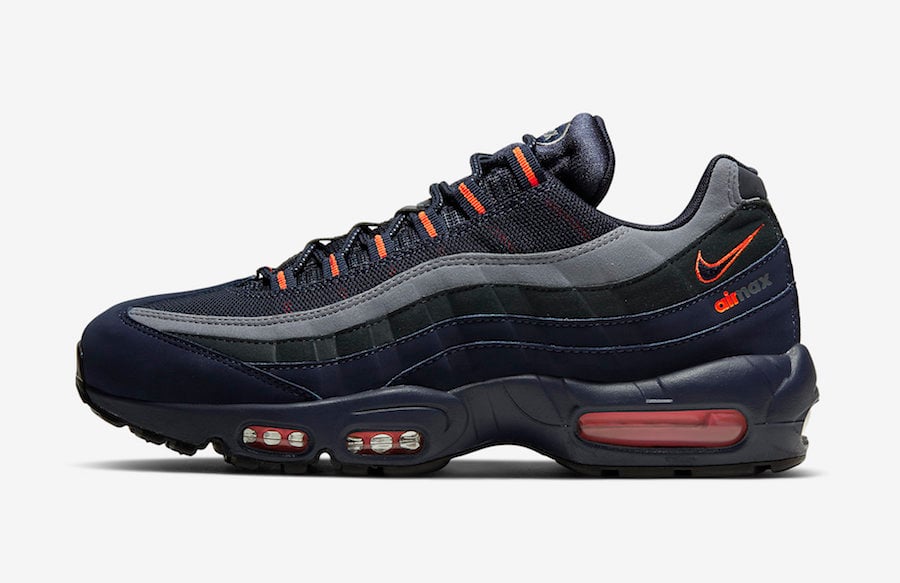 Nike Air Max 95 Navy Anthracite Grey Orange CW7477-400 Release Date Info