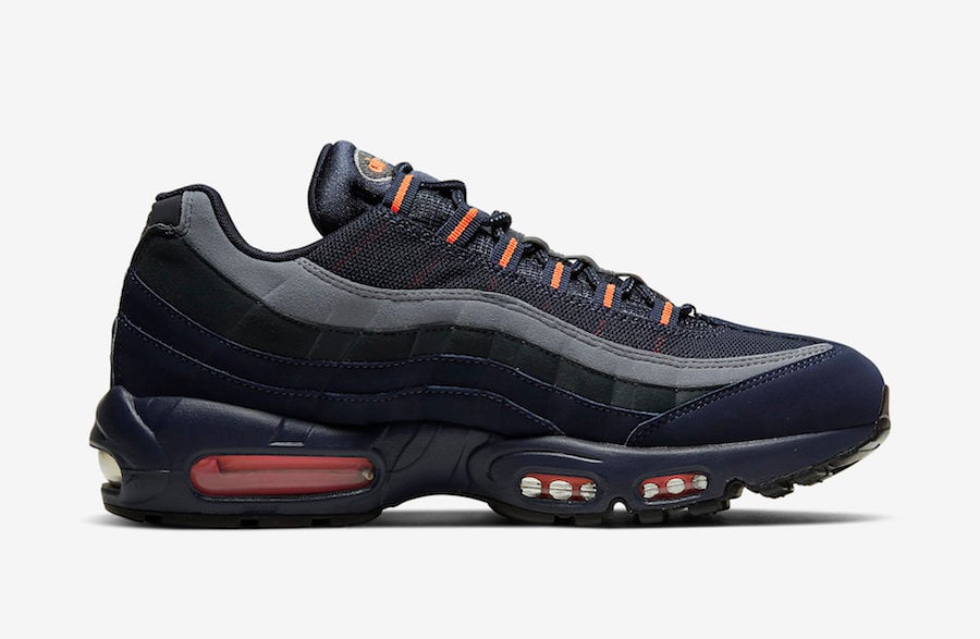 Nike Air Max 95 Navy Anthracite Grey Orange CW7477-400 Release Date Info