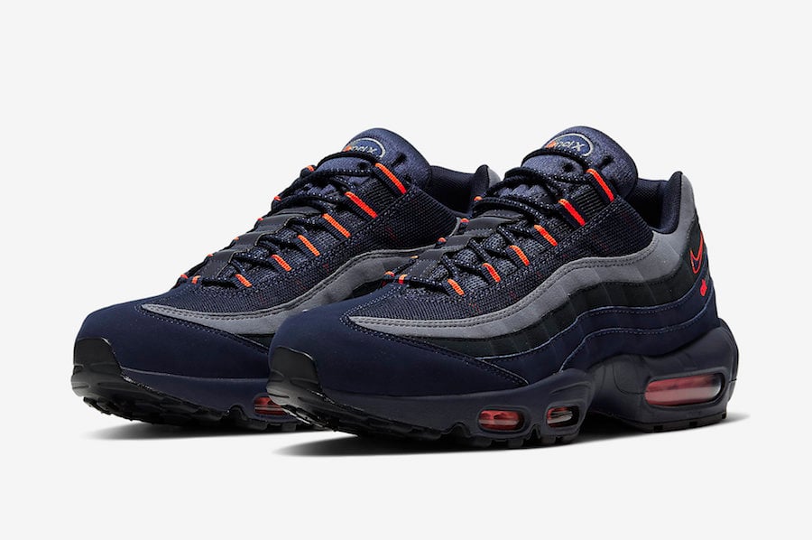 Nike Air Max 95 Navy Anthracite Grey Orange CW7477-400 Release Date Info
