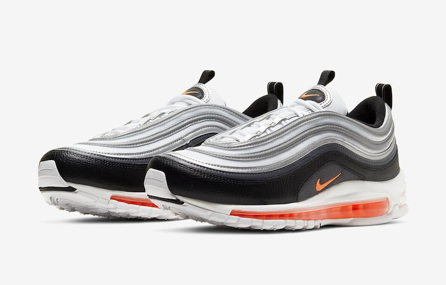 grey and orange nike 97