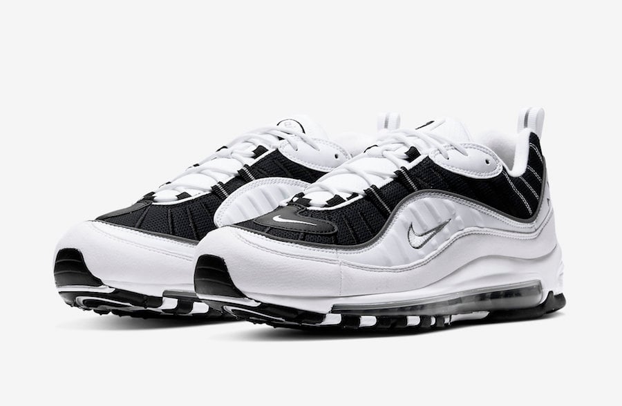 black and white 98 air max