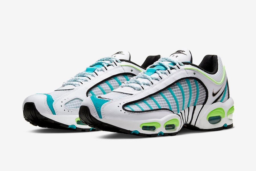 Nike Air Max Tailwind 4 IV White Teal Neon Volt CJ0641-100 Release Date Info Nike Air Max Tailwind 4 IV White Teal Neon Volt CJ0641-100 Release Date Info