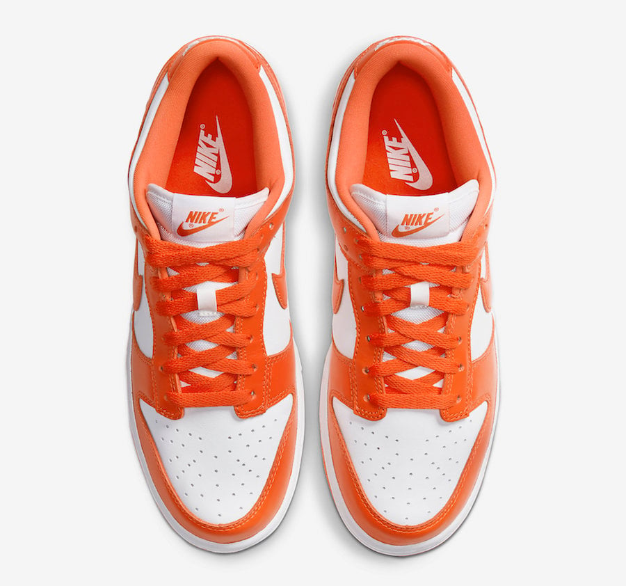 Nike Dunk Low Syracuse Orange White CU1726-101 Release