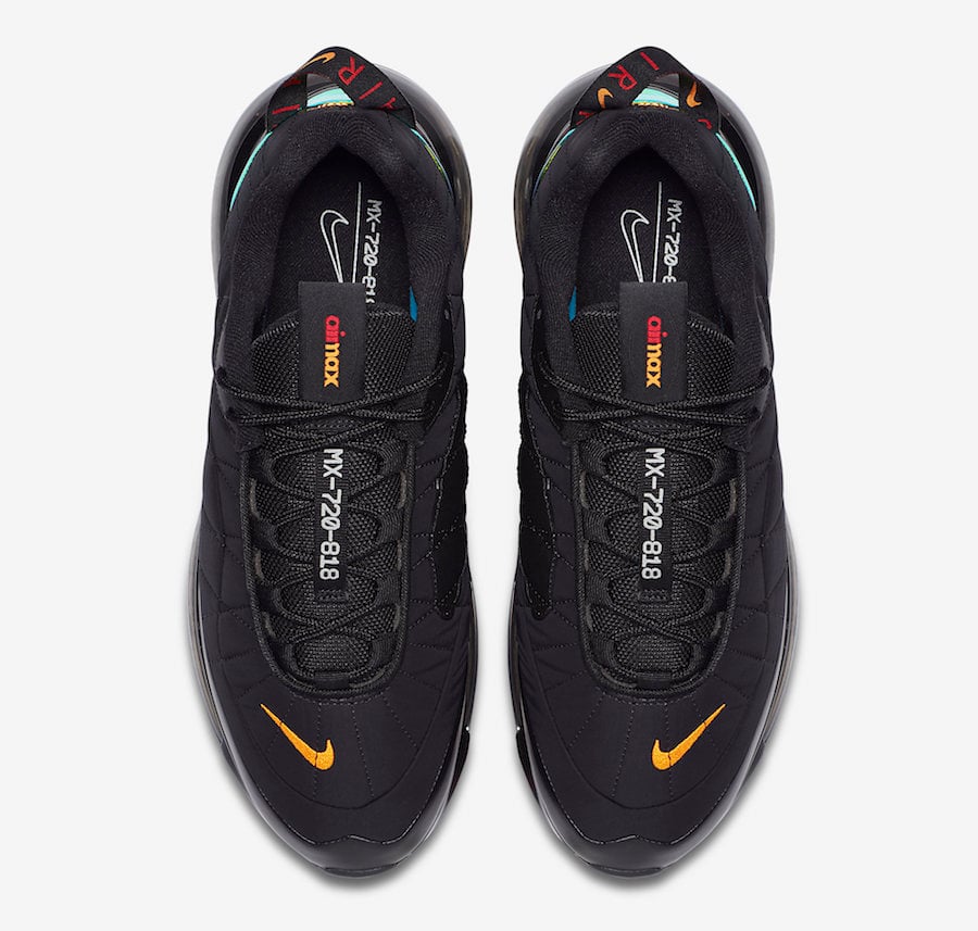 Nike MX 720-818 Black Magma Orange CV1646-001 Release Date Info