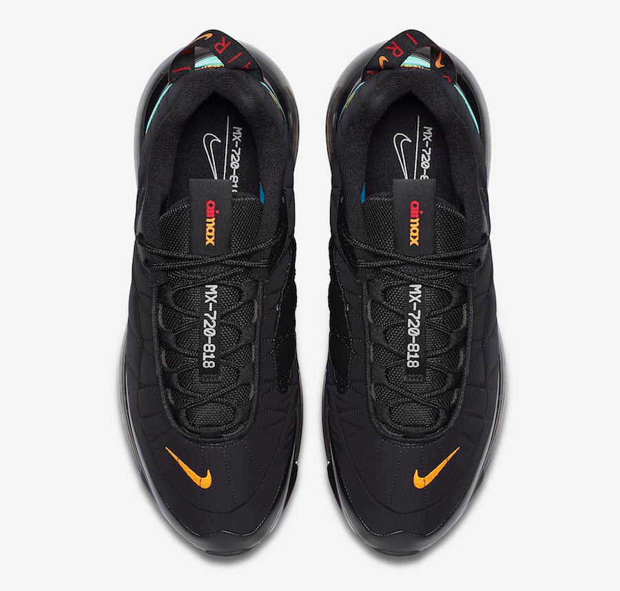 air max 720 818 black and red