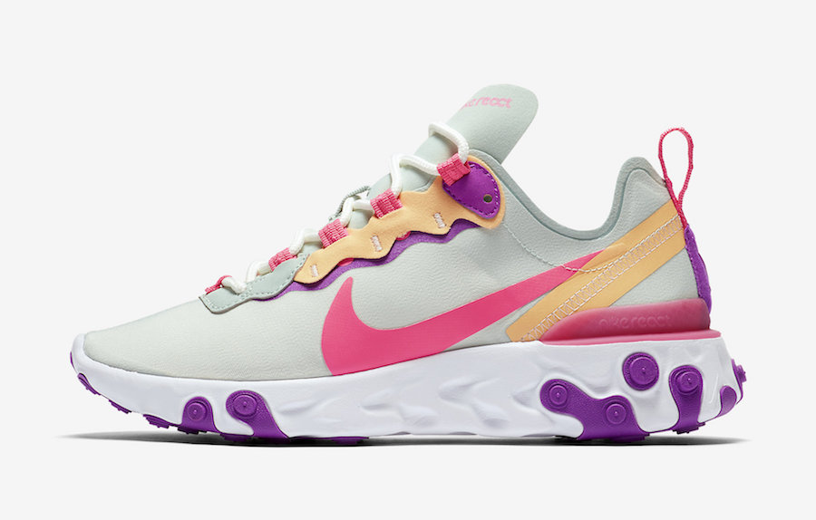 Nike React Element 55 Pistachio Frost Digital Pink BQ2728-303 Release Date Info