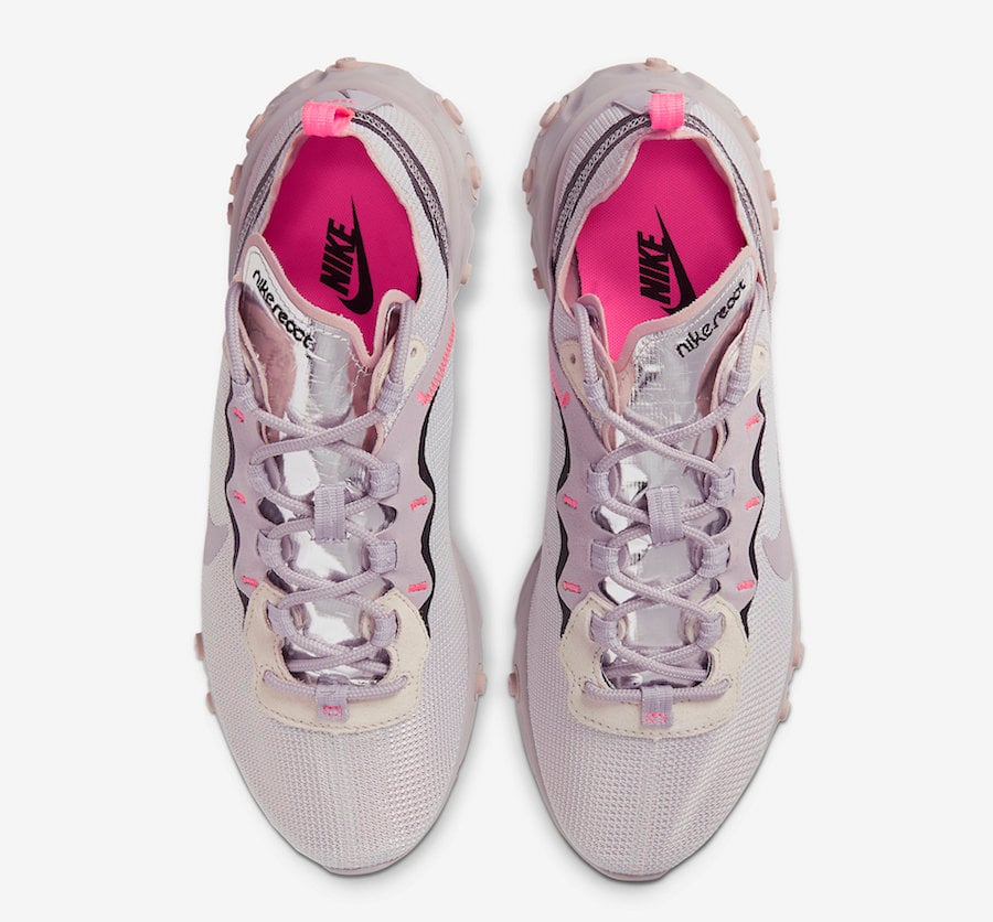Nike React Element 55 Platinum Violet CW2369-001 Release Date Info