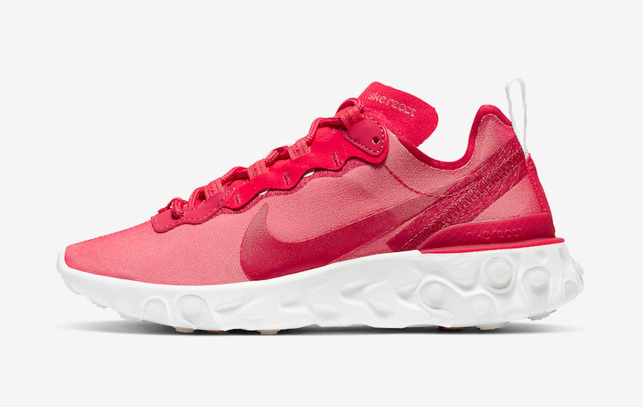 Nike React Element 55 Red White CV2206-661 Release Date Info
