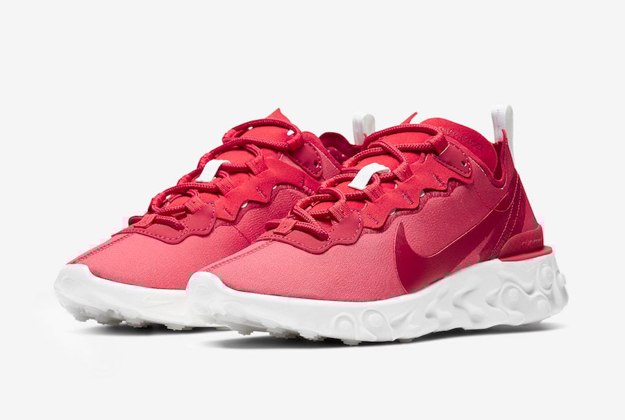 Nike React Element 55 Red White CV2206-661 Release Date Info Nike React Element 55 Red White CV2206-661 Release Date Info