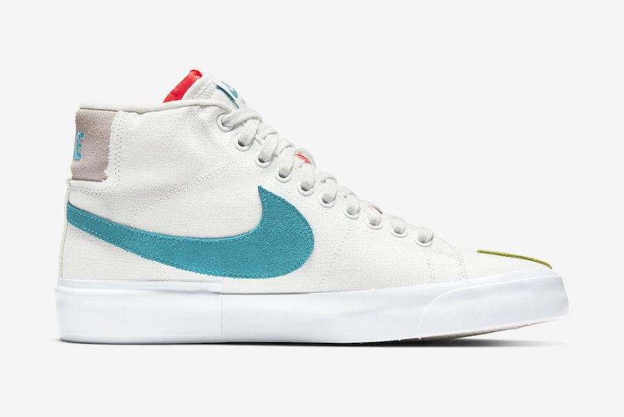 Nike SB Blazer Mid Edge White Orange Aqua CI3833-101 Release Date Info